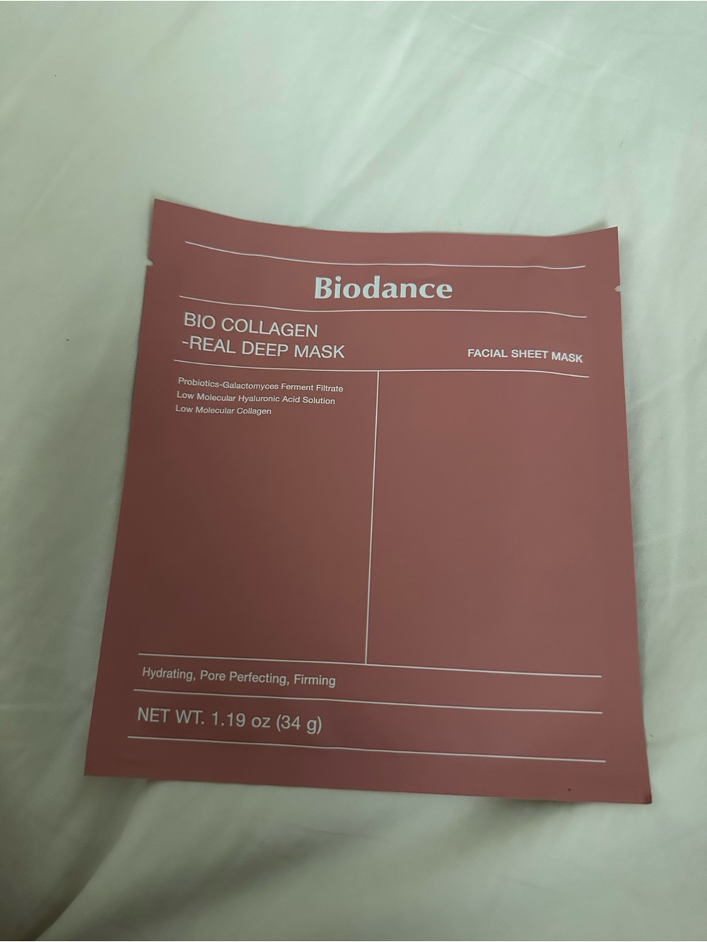 Biodance Bio Collagen Real Deep Mask - Rose Pink Facial Sheet Mask